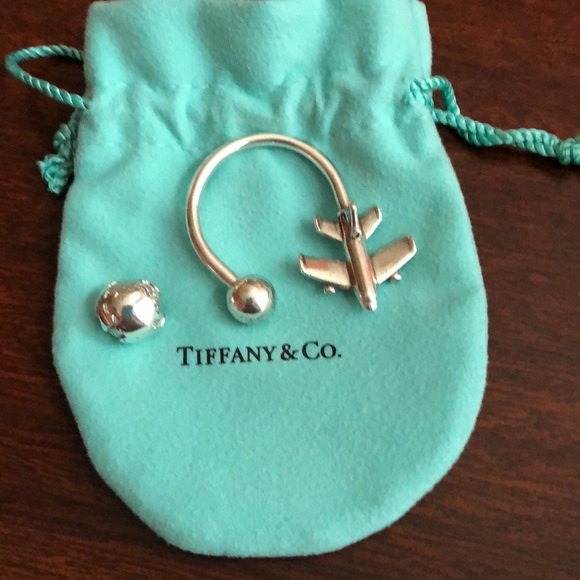 Tiffany And Co Airplane Key Ring 